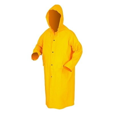 Rain Jacket: Size 4X-Large, Yellow, Polyester